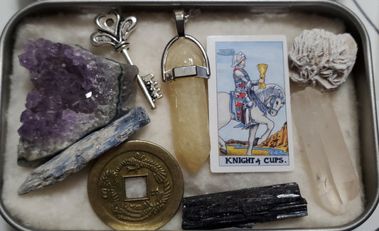 Knight of Cups Minor Arcana/Action/Energy of Emotions pertaining to Relationships, Romance,Intuition,Habits